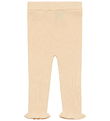 FUB Leggings - Rib - Strik - Uld - Creme