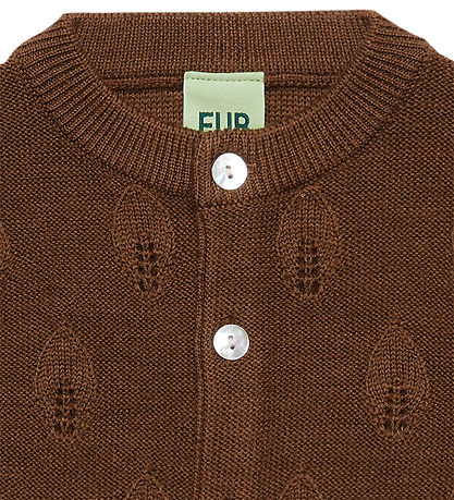 FUB Cardigan - Uld - Baby Leaf - Hazel Melange