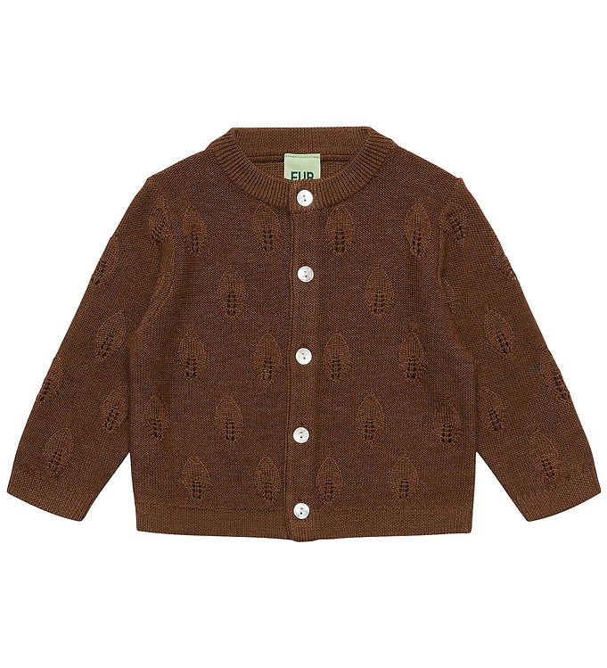 FUB Cardigan - Uld - Baby Leaf - Hazel Melange