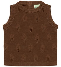 FUB Vest - Strik - Hulmønster - Uld - Hazel Melange
