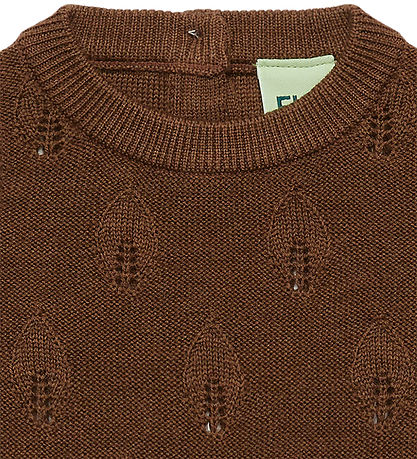 FUB Vest - Strik - Hulmønster - Uld - Hazel Melange