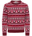 Kids Only Sweatshirt - Strik - KogxMas - Cabernet/Salsa/Sea Pink
