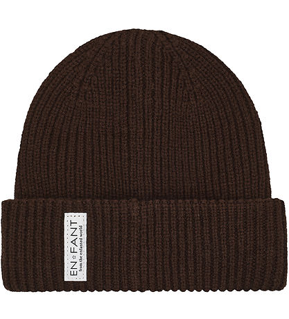 En Fant Hue - Beanie w.Lining - Coffee Bean
