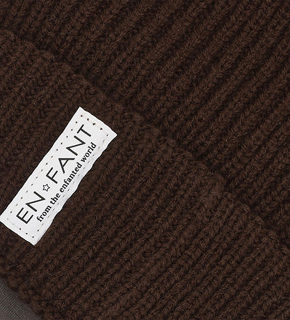 En Fant Hue - Beanie w.Lining - Coffee Bean