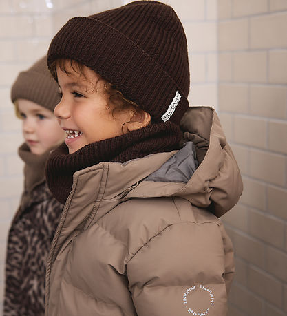 En Fant Hue - Beanie w.Lining - Coffee Bean