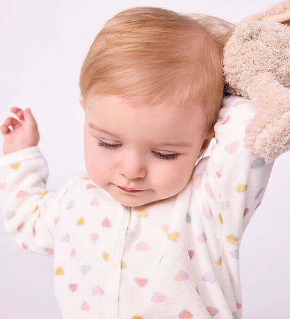 Petit Bateau Heldragt - Dors Bien - Marshmallow/Multico