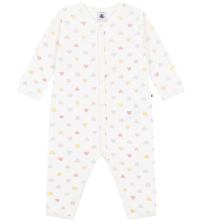 Petit Bateau Heldragt - Dors Bien - Marshmallow/Multico