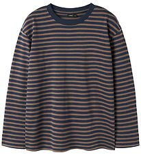 LMTD Bluse - NlfRain - Navy Blazer/Chocolate Chip