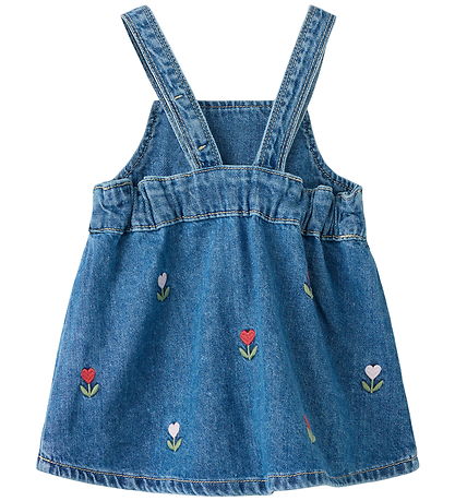 Name It Kjole - NbfMalo - Medium Blue Denim/EMB