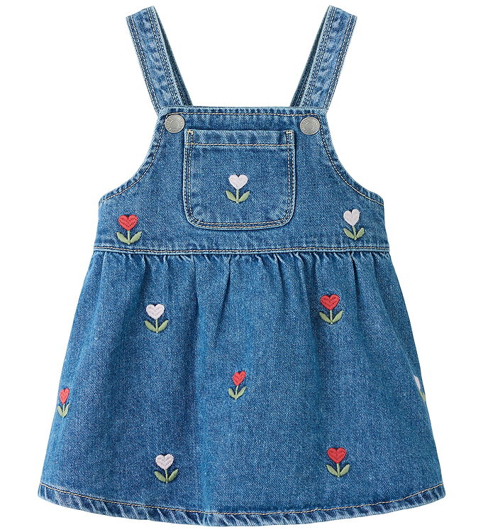 Name It Kjole - NbfMalo - Medium Blue Denim/EMB