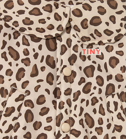 Tiny Cottons Jakke - Animal Print - Dark Vanilla