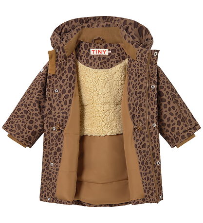 Tiny Cottons Jacket - Animal Print - Mocha
