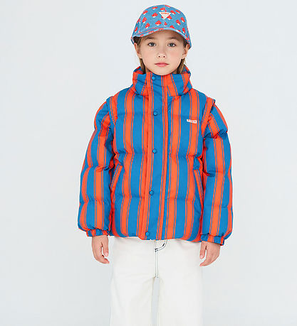 Tiny Cottons Jakke - Retro Stripes - Summer Red