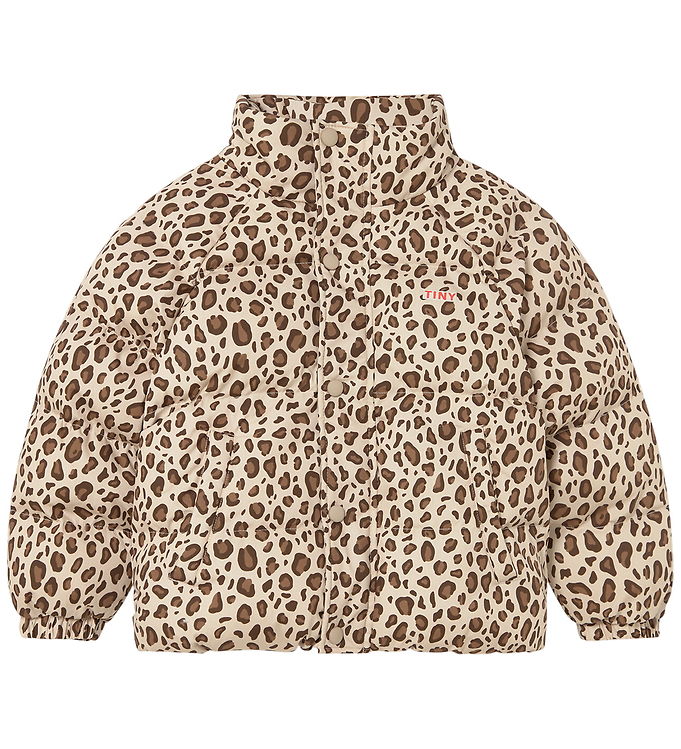 Tiny Cottons Jakke - Animal Print - Dark Vanilla
