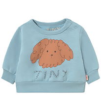 Tiny Cottons Sweatshirt - Curly Dog - Denim Blue