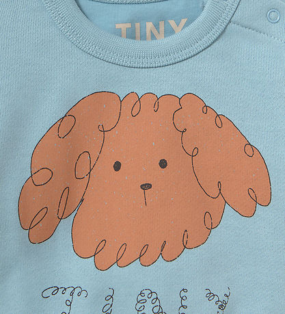 Tiny Cottons Sweatshirt - Curly Dog - Denim Blue