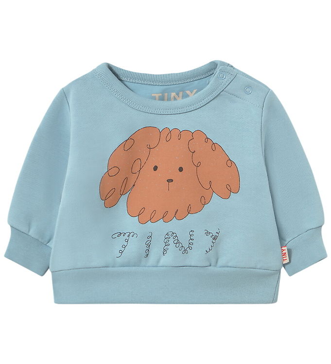 Tiny Cottons Sweatshirt - Curly Dog - Denim Blue
