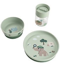 Done by Deer Dinner Set - Tiny Trails - Green