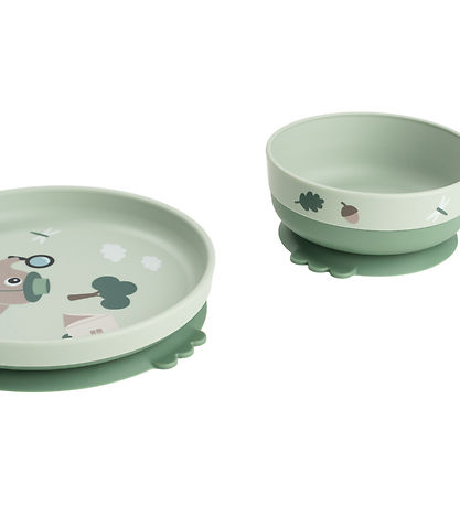 Done by Deer Dinner Set - Tiny Trails - Green