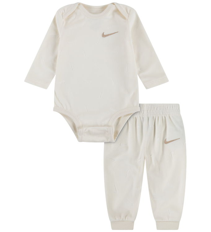 Nike Sæt Body l/æ/Bukser - Pale Ivory