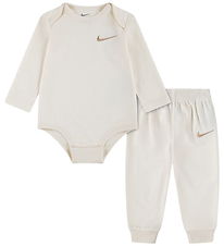 Nike Sæt Body l/æ/Bukser - Pale Ivory