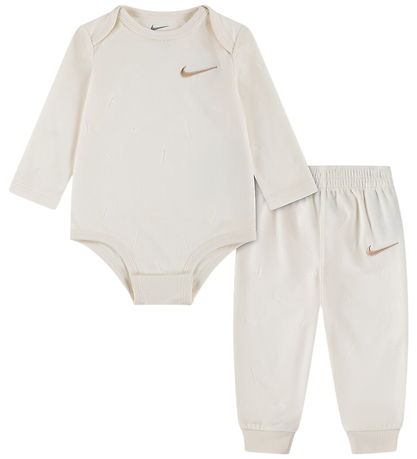 Nike Sæt Body l/æ/Bukser - Pale Ivory