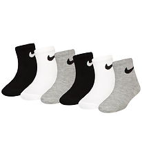 Nike Ankelstrømper - 6-pak - White/Dark Gray Heather