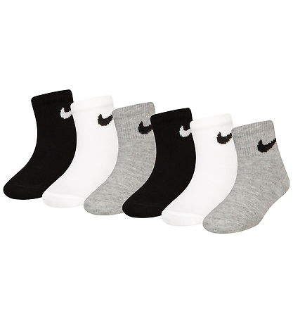 Nike Ankelstrømper - 6-pak - White/Dark Gray Heather