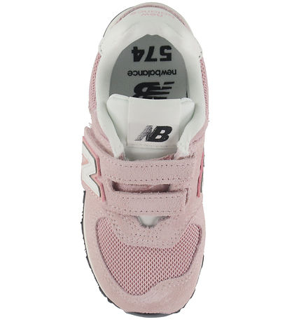 New Balance Sko - 574 - Hook & Loop - Pink/White
