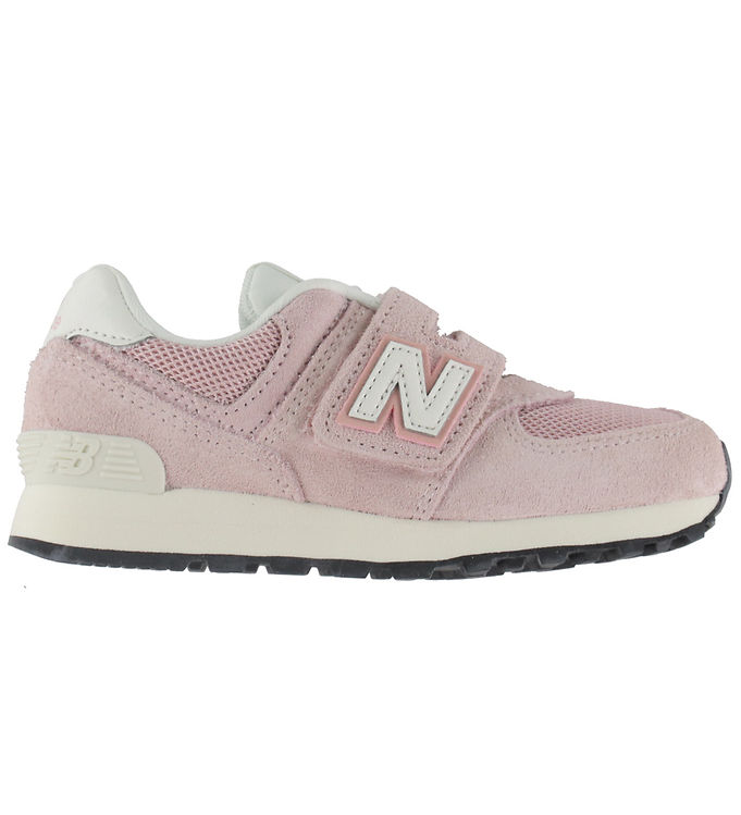 New Balance Sko - 574 - Hook & Loop - Pink/White