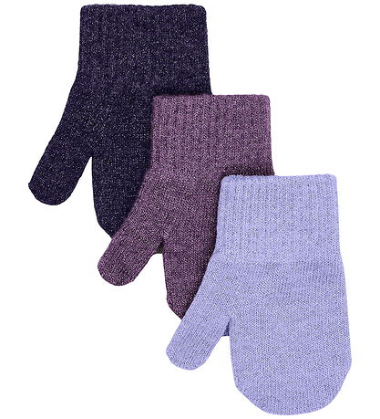 Mikk-Line Luffer - Uld - 3-pak - Plum Perfect-Catawaba Grape-Pur