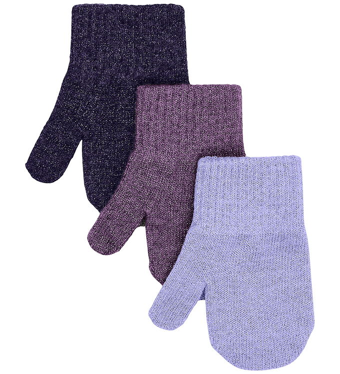 Mikk-Line Luffer – Uld – 3-pak – Plum Perfect-Catawaba Grape-Pur