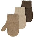 Mikk-Line Luffer - Uld - 3-pak - Beige Melange-Melange Denver-Br