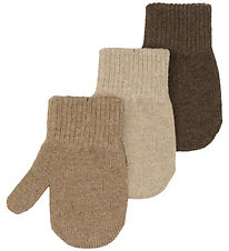Mikk-Line Luffer - Uld - 3-pak - Beige Melange-Melange Denver-Br