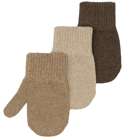Mikk-Line Luffer - Uld - 3-pak - Beige Melange-Melange Denver-Br