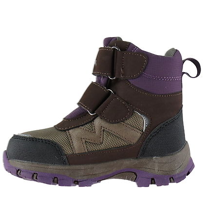 Mikk-Line Vinterstøvler - Tex Velcro - Plum Perfect