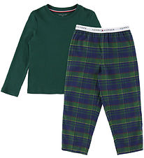 Tommy Hilfiger Nattøj - 2-delt - Orn Green/Buffaio Check Evergre