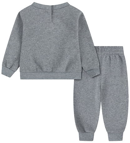 Nike Sweatsæt - Grey Heather/White