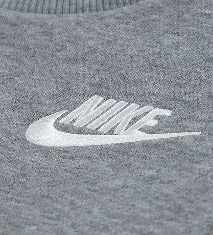 Nike Sweatsæt - Grey Heather/White