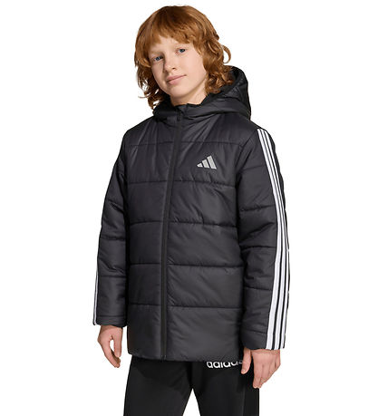 adidas Performance Dynejakke - J ESS 3S - Black/White