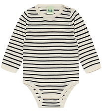 FUB Body l/æ - Strik - Uld - Ecru/Navy