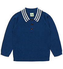FUB Polobluse - Uld - Deep Indigo
