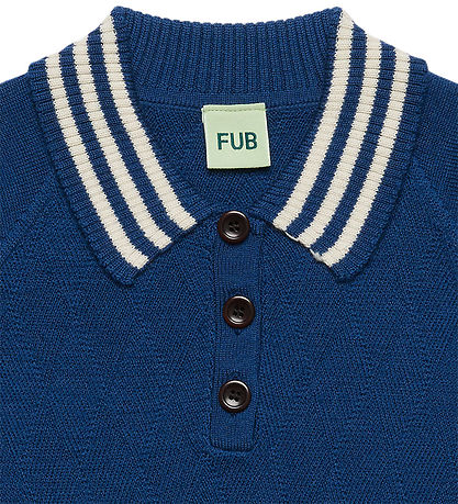 FUB Polobluse - Uld - Deep Indigo