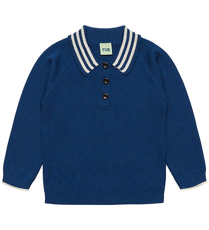 FUB Polobluse - Uld - Deep Indigo