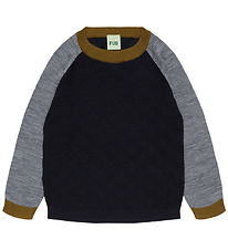 FUB Bluse - Uld - Dark Navy