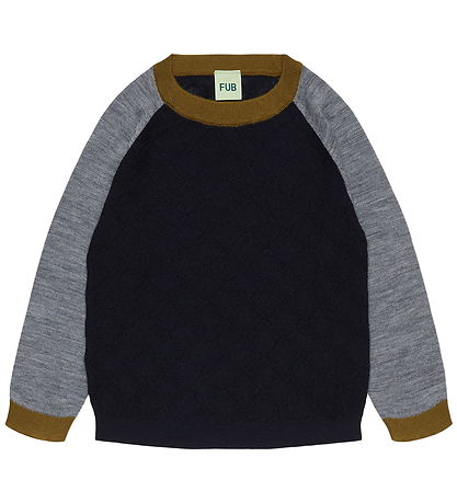 FUB Bluse - Uld - Dark Navy