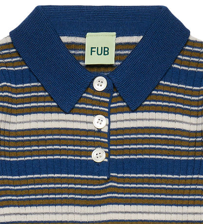 FUB Polo - Rib - Strik - Uld - Deep Indigo