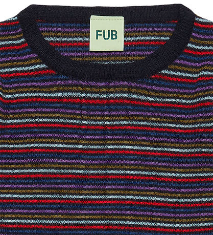 FUB Bluse - Rib - Uld - Multi Stripe