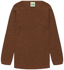FUB Bluse - Rib - Uld - Hazel Melange