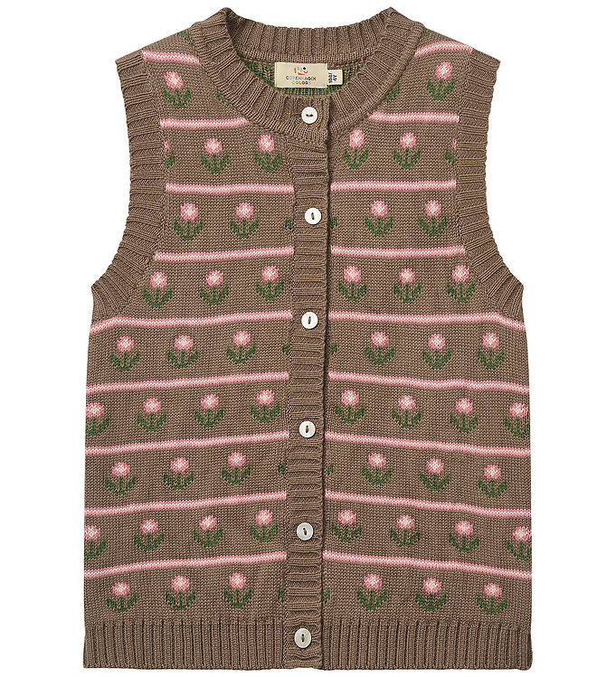 Copenhagen Colors Vest - Strik - Walnut Flower